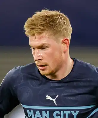 De Bruyne bij Manchester City in 2021