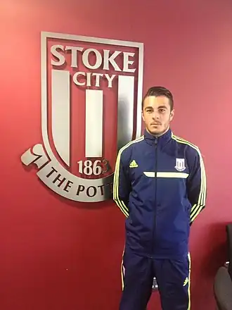 Gomez Nieto in 2013 als speler van Stoke City