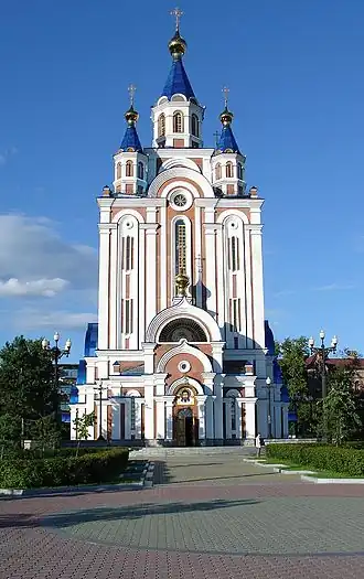 Kathedraal van de Ontslapenis van de Moeder Gods in Chabarovsk