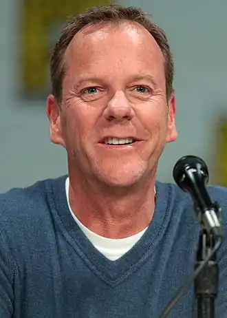 Sutherland tijdens de San Diego Comic-Con in 2014