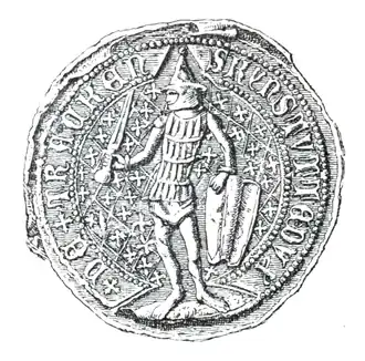 Zegel van Kęstutis, 1379