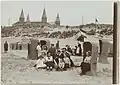 Strand met op achtergrond het Kurhaus 1900-1905