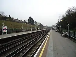 De lijn ten zuiden van Kingsbury
