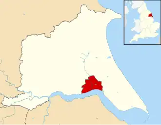 Kaart van Kingston upon Hull