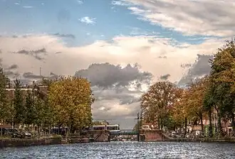 De Kinkerbrug naar het noorden, oktober 2012