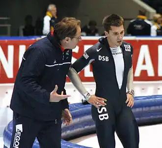 Carpenter met coach Jac Orie (2007)