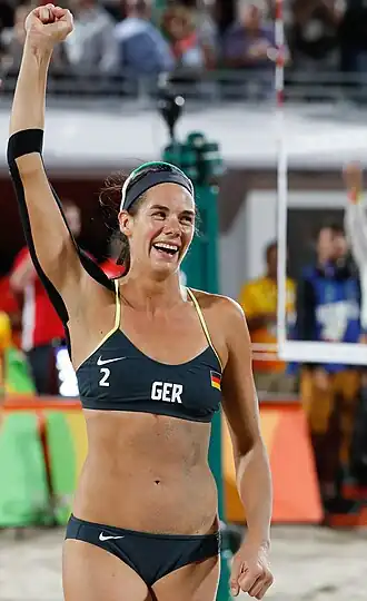 Walkenhorst bij de finale van de Olympische Spelen in Rio de Janeiro (2016)