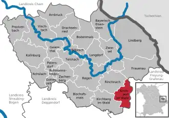 Kaart van Kirchdorf im Wald