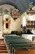Interieur evangelisch-lutherse Mariakerk Lochtum
