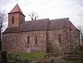Kerk in Ihlow, Barnim (streek), Brandenburg