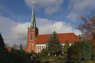 De kerk vanuit het zuidoosten