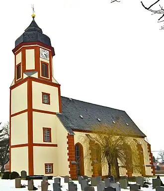 Kerk (Wenzelkirche) te Schrebitz