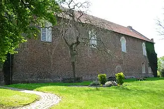 Westochtersum, blik op de St. Maternianuskerk vanuit het noorden