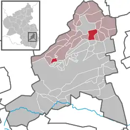 Kaart van Kirchheim an der Weinstraße