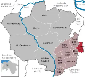 Kaart van Kirchseelte