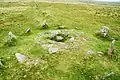 Kist met steencirkel in het nationale park Dartmoor
