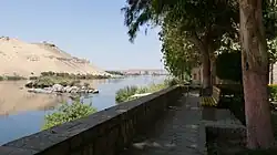 Zicht op de westelijke Nijloever