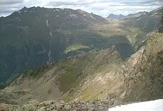 De Kitzmörder vanaf de Krummer See