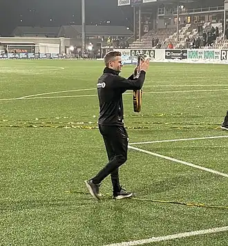 Knutsen in 2021 als trainer van Bodø/Glimt