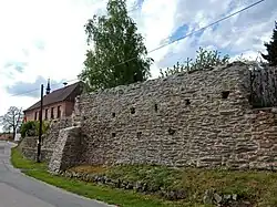 Muurrestant van voormalig klooster (2015)