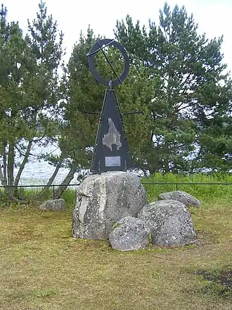 Monument bij de 60-ste breedtegraad