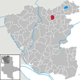 Kaart van Klein Gartz