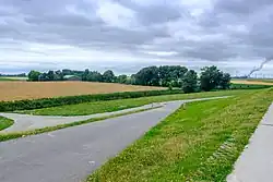 Klein Wierum vanuit het zuiden gezien