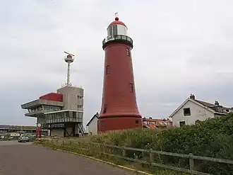 De lage vuurtoren van IJmuiden
