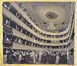 Zuschauerraum im alten Burgtheater, 1888, Wien Museum, Wenen