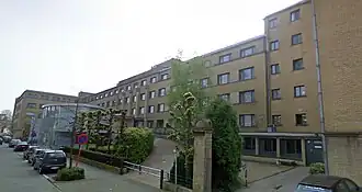 Vooraanzicht van de Kliniek Maria's Voorzienigheid in de Loofstraat