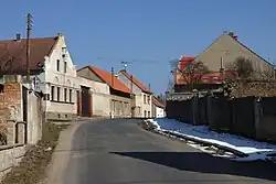Straat in Čeradice