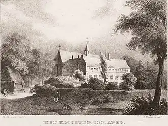 Klooster Ter Apel anno 1842 door Jan Ensing