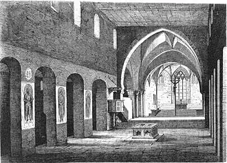 De graven van de Hohenstaufen in de abdij van Lorch.