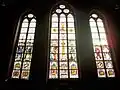 Glas-in-loodramen in deze kerk (ca. 1500)