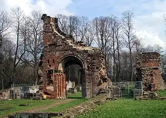 Ruïne van de ingang