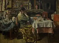 De maaltijd (1885) in het Koninklijk Museum voor Schone Kunsten (Antwerpen)