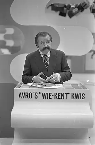 Presentator Peter Knegjens (1974)