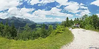 Op de Kneifelspitze, met het gezicht op Salzburg