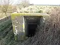 Duitse bunker met open gevechtsstelling
