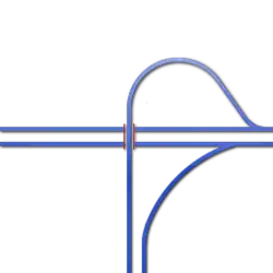 Onvolledig knooppunt (splitsing, type 1)