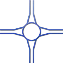 1. Gelijkvloers verkeersplein ■&nbsp; ■&nbsp;in gebruik