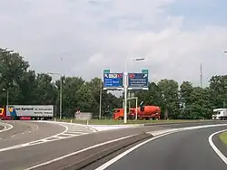 Bypass van de rotonde in 2007