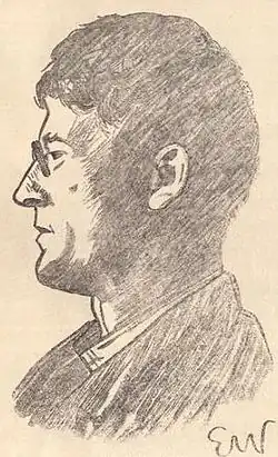 Portret van Knut Hamsun, 1889
