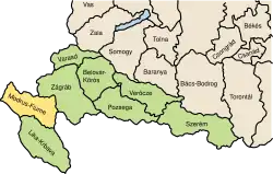 Locatie van Modruš-Rijeka / Modrus-Fiume