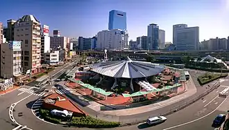 Westzijde van het station