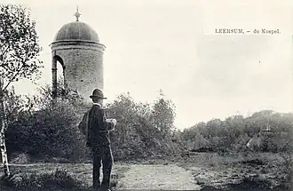 De theekoepel/folly op de Lombokheuvel in 1905.