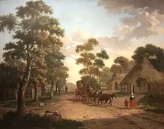 Koetsreizigers in Schipborg (1806), Drents Museum, Assen