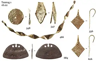 gouden artefacten van Tunnug