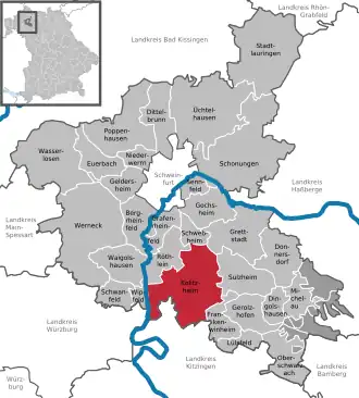 Kaart van Kolitzheim