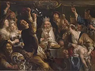 De koning drinkt Jacob Jordaens